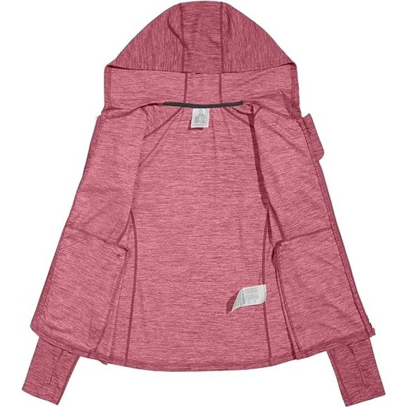 Must-Sell: Dasawamedh Women's Running Jacket - Full Zip, Thumb Holes - Tango Red - Picture 3 of 7